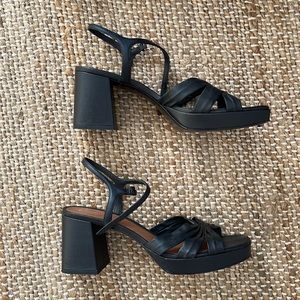 Reformation Maize Platform Leather Sandal